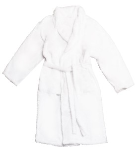 Duży męski szlafrok biały ANDRIU