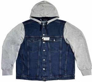Duża męska kurtka szaro-granatowa JEANS TOMMY  VIKING
