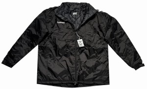 Duża męska kurtka zimowa czarna HUMMEL 