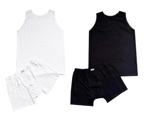 Duży męski komplet bielizny - podkoszulka i bokserki  ANDRIU