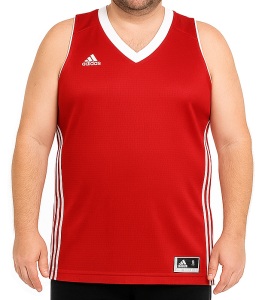 Duży męski bezrękawnik przewiewny czerwony ADIDAS