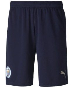 Duże męskie spodenki sportowe granatowe PUMA  MANCHESTER CITY 75976603
