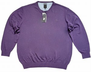 Duży męski sweter fioletowy KITARO 