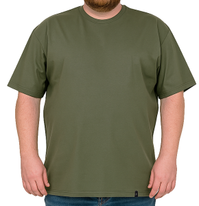 Duży męski  T-shirt  gładki khaki  VIKING