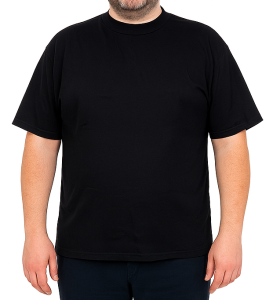 Duży męski T-shirt czarny ANDRIU