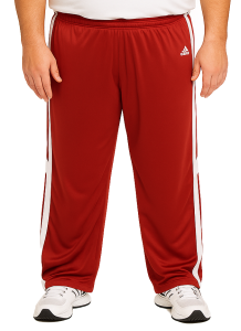 Duże męskie spodnie treningowe czerwone ADIDAS 